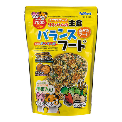 PetBest 自然派倉鼠主食 450g 自然派倉鼠飼料 倉鼠飼料 鼠飼料 鼠主食 倉鼠糧 倉鼠主食 全鼠類主食 小動物