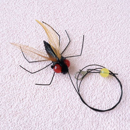 Neeboo 仿真蒼蠅替換頭 仿真蒼蠅 逗貓棒替換頭 長繩 昆蟲配件 靈動 小飛蟲貓玩具 自嗨 寵物用品