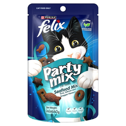 Felix Party Mix 貓脆餅 菲力貓 香酥捲 貓點心 貓食品 貓餅乾 喜躍 貓零食 Play tube