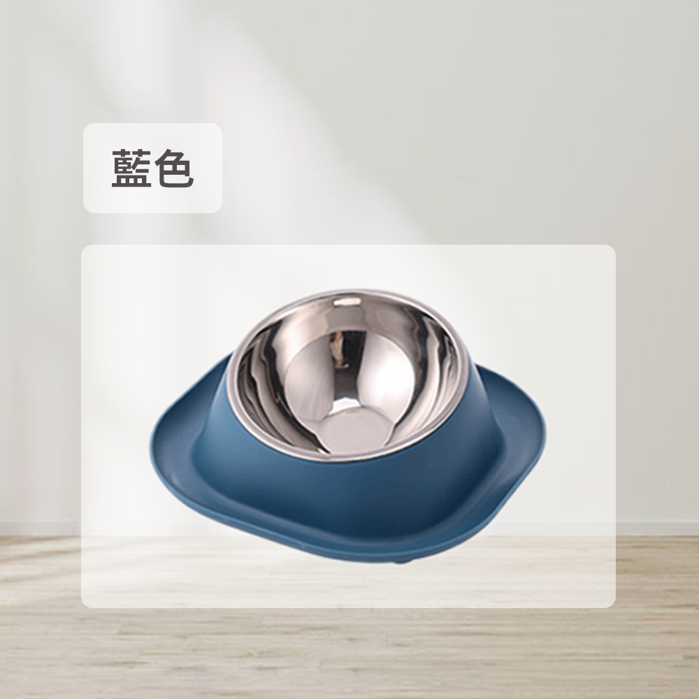 HYC不鏽鋼防蟻傾斜 雙碗 傾斜寵物碗 寵物食具 不鏽鋼 雙碗 彩色雙碗 貓狗健康水碗 小寵適用