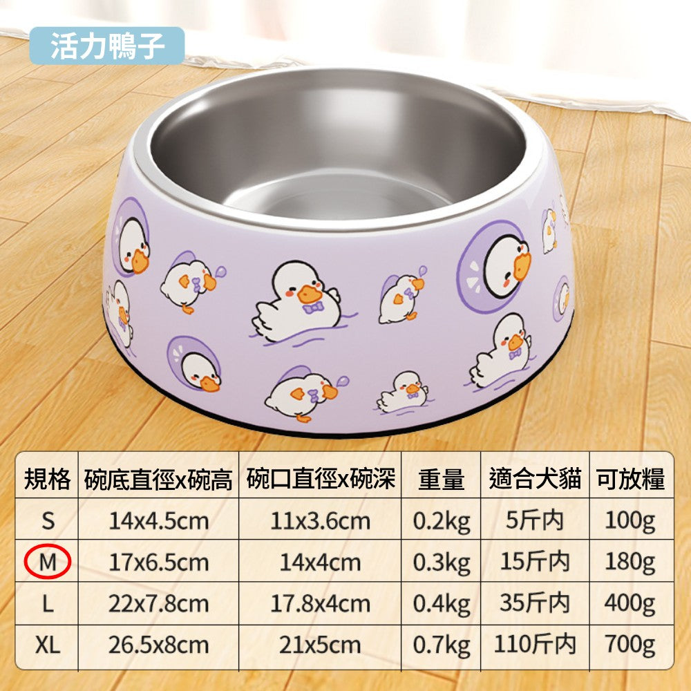 密胺不銹鋼寵物碗 飼料碗 狗碗 貓碗 寵物餵食碗 寵物防翻碗 寵物喝水碗 寵物碗 寵物碗不鏽鋼