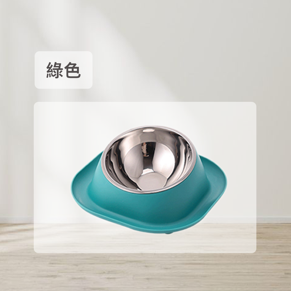 HYC不鏽鋼防蟻傾斜 雙碗 傾斜寵物碗 寵物食具 不鏽鋼 雙碗 彩色雙碗 貓狗健康水碗 小寵適用