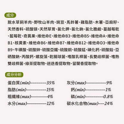 Livin Wild 野宴 紐西蘭無穀 貓飼料 貓糧 無穀貓飼料 無穀貓糧