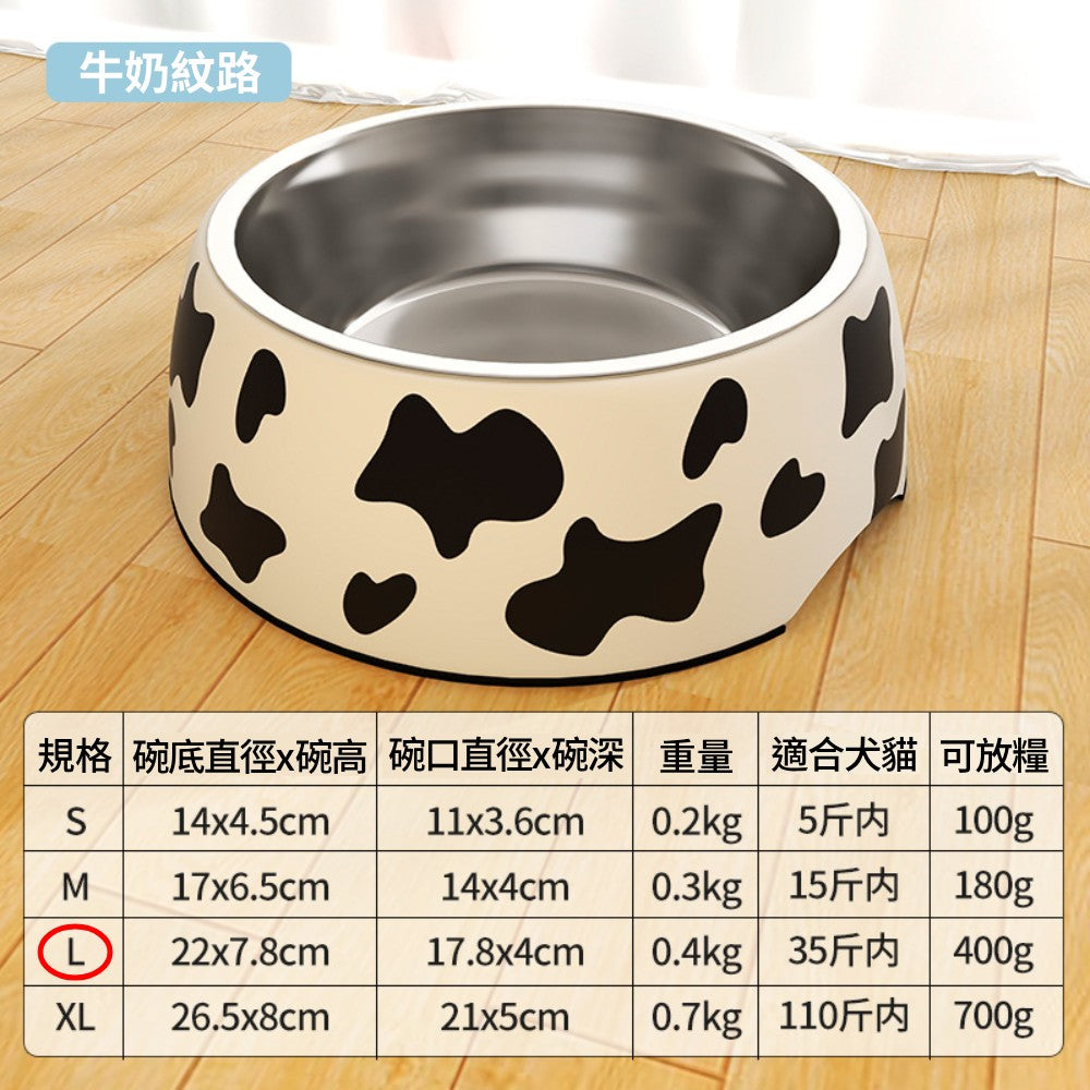 密胺不銹鋼寵物碗 飼料碗 狗碗 貓碗 寵物餵食碗 寵物防翻碗 寵物喝水碗 寵物碗 寵物碗不鏽鋼