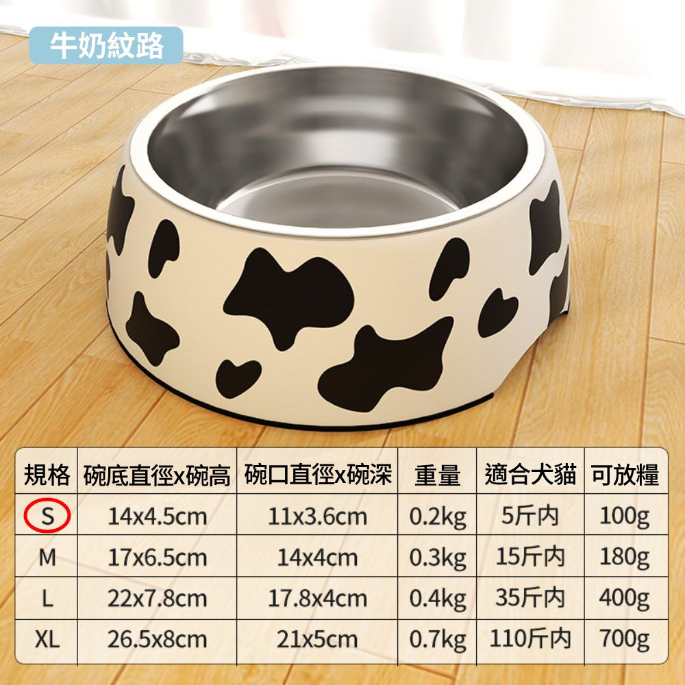 密胺不銹鋼寵物碗 飼料碗 狗碗 貓碗 寵物餵食碗 寵物防翻碗 寵物喝水碗 寵物碗 寵物碗不鏽鋼
