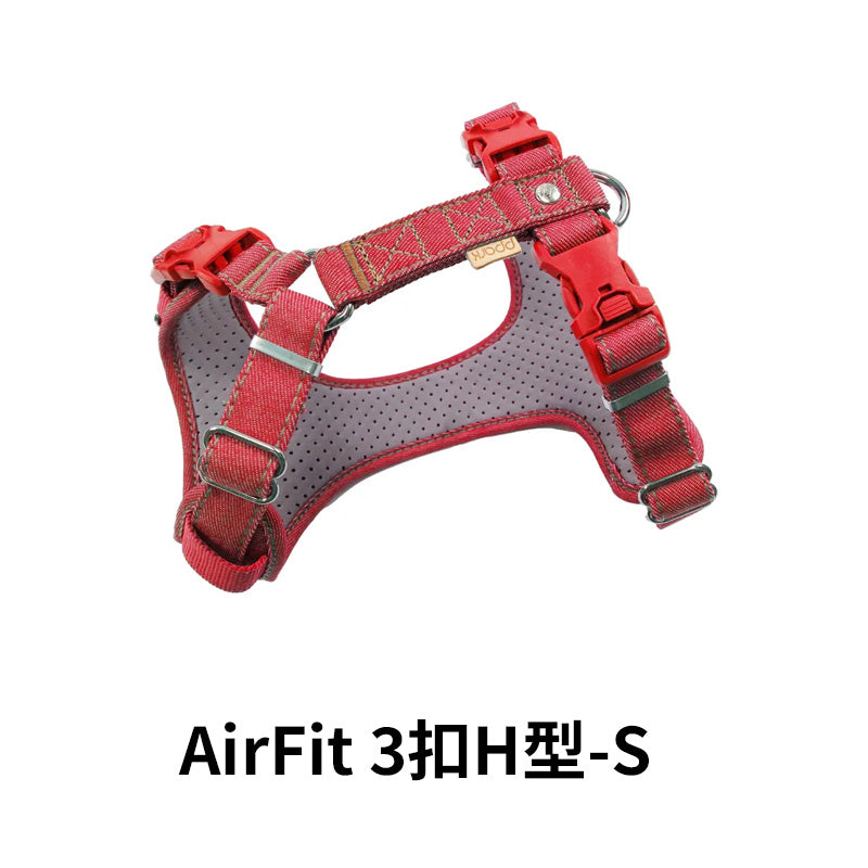 PPARK 寵物工園 - AirFit-3扣H胸背帶 雙扣H胸背帶