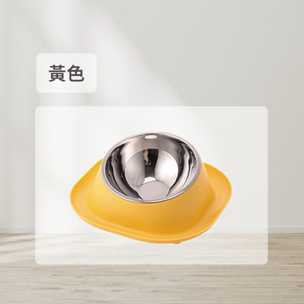 HYC不鏽鋼防蟻傾斜 雙碗 傾斜寵物碗 寵物食具 不鏽鋼 雙碗 彩色雙碗 貓狗健康水碗 小寵適用