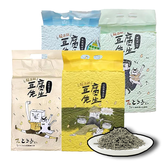 豆腐先生 貓砂 豆腐砂 破碎形 條型 植物砂 活性碳 可沖馬桶 凝結強