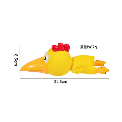 Bollo 大頭雞乳膠玩具 寵物狗玩具 乳膠發聲玩具 尖叫雞 發洩解悶 大頭雞 慘叫雞 狗狗玩具