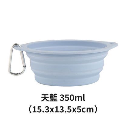 寵物外出矽膠碗 外出摺疊碗 摺疊碗 寵物碗 貓碗 狗碗 可折疊矽膠碗 外出碗 便攜式碗 飼料碗
