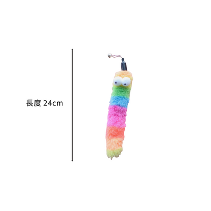 NeeBoo 絨布毛毛蟲替換頭 動物紋 毛絨 替換頭 豹紋 毛毛蟲 逗貓桿 配件 耐咬 解悶 磨牙 幼貓自嗨用品
