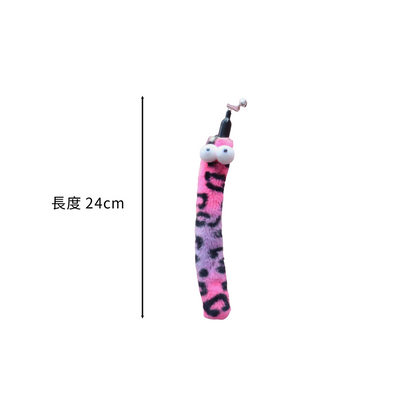 NeeBoo 絨布毛毛蟲替換頭 動物紋 毛絨 替換頭 豹紋 毛毛蟲 逗貓桿 配件 耐咬 解悶 磨牙 幼貓自嗨用品