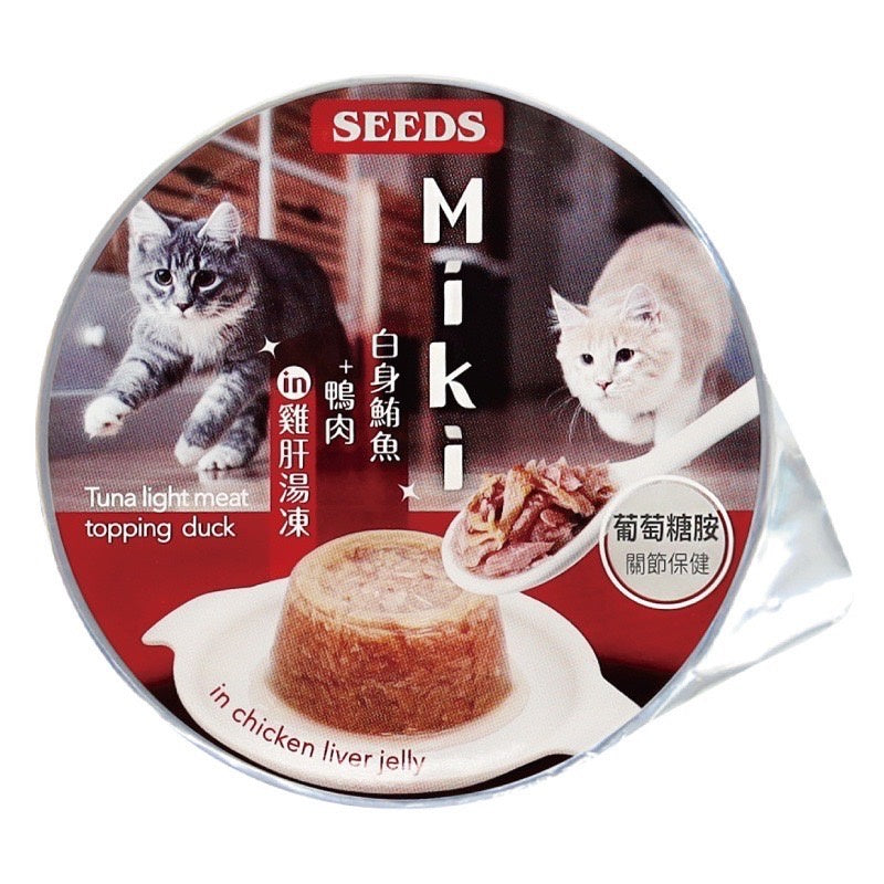 SEEDS 惜時 Miki 特級機能愛貓餐杯 80g 湯凍罐 副食罐 貓咪 罐頭