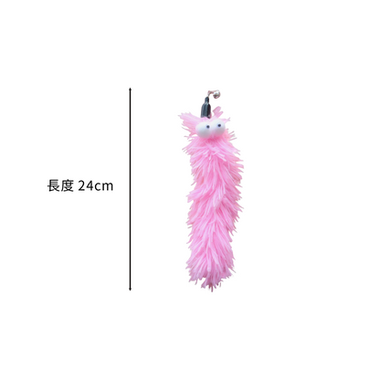 NeeBoo 絨布毛毛蟲替換頭 動物紋 毛絨 替換頭 豹紋 毛毛蟲 逗貓桿 配件 耐咬 解悶 磨牙 幼貓自嗨用品