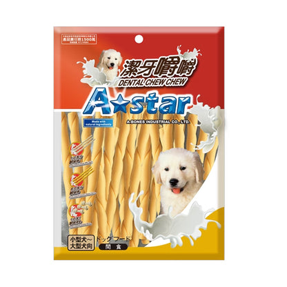 A Star AM嚼嚼棒 潔牙嚼嚼棒 牛奶 起司 潔牙骨 潔牙棒 雞肉鮪魚 牛肉鮭魚